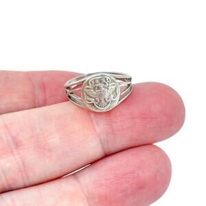 1930s Girl Scouts Ring | OB Ostby Barton Sterling Silver | Vintage Size 6